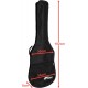Capa para Guitarra Elétrica Tiger GGB7-FEL Tamanho 4/4 - Preto
