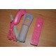 Comando Wii Cor-de-rosa + Nunchuk