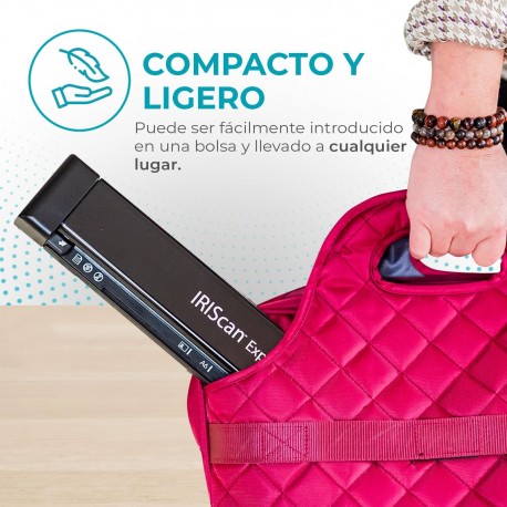 Scanner Portátil IRIScan Express 4 v4 A4 - Digitalização Rápida e Eficiente