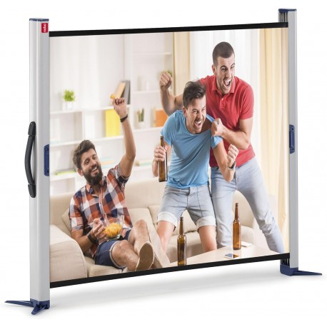 Ecrã de Projetor Portátil com Suporte e Capa de Alumínio - 1040 x 750 mm