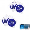 Pack de 10 Etiquetas NFC Autocolantes NTAG215 - 25 mm, Compatível com iOS e Amiibo