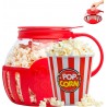 Popper de Pipoca para Micro-ondas, Vidro e Silicone, 520g, Sem BPA