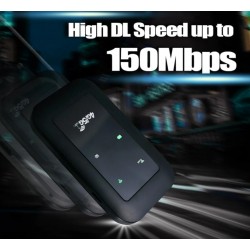 Router Móvel 4G LTE WiFi 150 Mbps com Antena Integrada e Bateria Recarregável