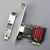Placa de Rede Gigabit PCIe Ethernet LE8111H, Porta 10/100/1000 Mbps LAN RJ45, Compatível com Windows