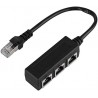 Adaptador Divisor de Rede LAN Ethernet 1 Entrada 3 Saídas