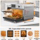 OIMIS Forno fritadeira de ar quente 30 L, fritadeira sem óleo XXL de 1800 W, multifunções sem óleo 21 programas, 30 a 230 °C,