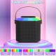 Conjunto Karaoke com 2 Microfones Sem Fios Bluetooth para Crianças com Luzes LED