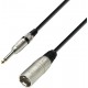 Cabo de Microfone XLR Macho para Jack 6,3 mm Mono - 1 Metro - Série 3-Star