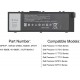 Bateria Compatível com Dell Precision 15 7510 - 7520 e 17 7710 - 7720 MFKVP GR5D3 TWCPG 11.1V