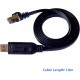 Cabo USB para Consola SH-RJ45E com Chip CH340C - 1,8m - RJ45 para USB-A - RS232 - 2 Mbps