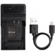 Carregador USB EN-EL24 para Bateria Nikon 1 J5 com Cabo Micro USB