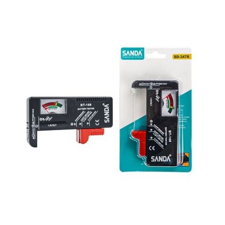 Medidor de Potência de Pilhas e Baterias SD-3478 - Preto