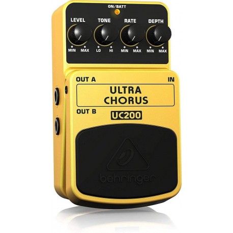 Pedal de Efeitos de Chorus Estéreo ULTRA CHORUS UC200 - Amarelo