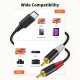 Cabo USB-C para 2RCA com DAC HiFi Estéreo - Compatível iPhone 15 MacBook Samsung