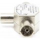Distribuidor de TV Coaxial em T - DVB-T2 - 1 Entrada Macho - 2 Saídas Femininas