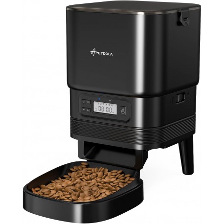 Dispensador Automático de Comida para Gatos e Cães - Programável até 6 Refeições por Dia - 5L