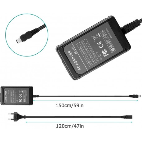 Fonte de Alimentação AC-L100 AC-L15 AC-L10 para Câmaras Sony CCD e DCR com Cabo Incluído