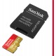 Cartão SanDisk Extreme microSDXC 128 GB A2 U3 V30 até 190 MB/s + Adaptador SD