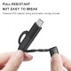 Cabo de carregamento rápido 5 em 1 USB A para Lightning Micro USB Tipo C para iPhone Huawei Samsung