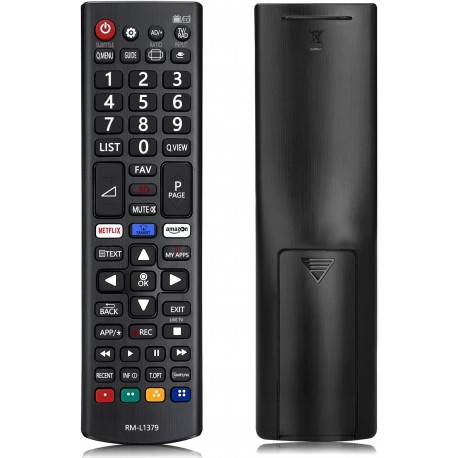 Comando universal RM-L1379 para LG Smart TV com botões de acesso rápido Netflix e Amazon sem configuração