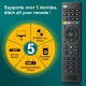 Comando universal para TV Samsung LG Sony Hisense TCL RCA Toshiba Panasonic Sharp Philips Haier Hitachi JVC