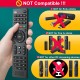 Comando universal para TV Samsung LG Sony Hisense TCL RCA Toshiba Panasonic Sharp Philips Haier Hitachi JVC