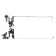 Par de Dobradiças LCD para HP 14-CF 14-DF 14-DK 14-CR 14-DP TPN-I130 I135 240 G8 14S-DK 14S-CF 14S-DP 340 G5 14Q-CS 14-CK