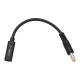 Adaptador USB Tipo C fêmea para DC 5.5 x 2.5 mm - 5.5 x 2.1 mm macho para Lenovo - Asus - HP - Dell