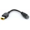 Adaptador de fonte 5.5 x 2.5 mm para conector quadrado Lenovo - compatível com ThinkPad - Yoga - IdeaPad - Flex - Helix