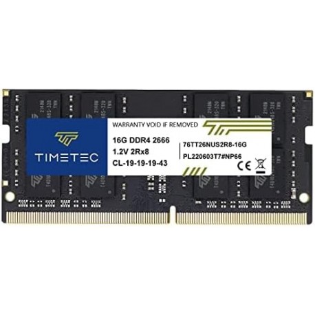 Memória RAM 16GB DDR4 2666MHz SO-DIMM PC4-21300 CL19 1Rx8 260 Pinos 1.2V para Portátil