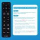 Comando Universal Programável com Botões Grandes - Compatível com TVs Samsung e LG