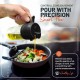 Pulverizador de Óleo 2 em 1 com Garrafa de Vidro 500 ml para Fritadeira de Ar e Cozinha