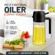 Pulverizador de Óleo 2 em 1 com Garrafa de Vidro 500 ml para Fritadeira de Ar e Cozinha