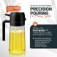 Pulverizador de Óleo 2 em 1 com Garrafa de Vidro 500 ml para Fritadeira de Ar e Cozinha