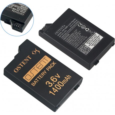 OSTENT bateria 1400mAh 3.6V lítio polímero substituição melhorada para Sony PSP 2000 3000 modelo PSP-S280
