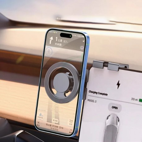 Suporte Magnético MagSafe para Telemóvel em Ecrãs de Carro até 1.5CM Tesla Model 3 Y X S BYD Atto3 Dolphin Seal Han