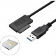 Cabo Conversor USB 2.0 para SATA Slimline 13 Pinos 35CM CD DVD ROM 6P 7P para PC e Portátil