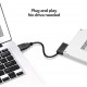Cabo Conversor USB 2.0 para SATA Slimline 13 Pinos 35CM CD DVD ROM 6P 7P para PC e Portátil