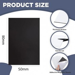 Folha Magnética Autoadesiva 90x50x0.5MM para Fotos Paredes Frigoríficos e Artesanato