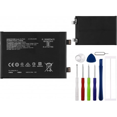 Bateria BLP945 para OnePlus 10T CHP2415 - CHP2417 2400mAh 7.74V com Kit de Ferramentas