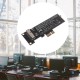 Cartão Conversor PCI-E 1X para SSD 12+16 Pinos Compatível com A1493 A1502 A1465