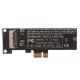 Cartão Conversor PCI-E 1X para SSD 12+16 Pinos Compatível com A1493 A1502 A1465