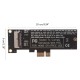 Cartão Conversor PCI-E 1X para SSD 12+16 Pinos Compatível com A1493 A1502 A1465