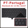 Teclado A2337 M1 para MacBook Air 13 Polegadas Layout Português PT