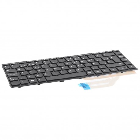 Teclado QWERTY Espanhol para HP ProBook 430 440 445 640 645 G4 G5 Sem Retroiluminação com Moldura Preta