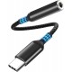 Adaptador USB-C para Jack 3,5 mm com Chip DAC Compatível com iPhone 15 Pro Max, Galaxy S24, Pixel 8 e mais