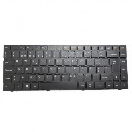Teclado Preto em português com Moldura para Lenovo SF40CM - M14LC1-256