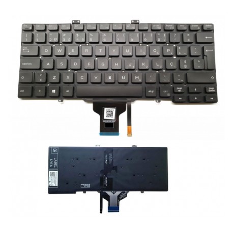 Teclado Retroiluminado Substituição para Dell Latitude 7400 E7400 L3400 5400 - FRU PK132EE1B06 0T4YRN 0Y1F5W