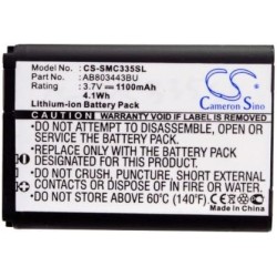 Bateria 1100 mAh Compatível com Samsung GT-C3350 Solid Xcover Xcover C3350 Substitui AB803443BU