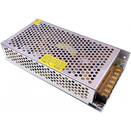 Fonte de Alimentação 24V 5A 120W AC 100-240V para DC com Interruptor e Proteções para LED e Impressora 3D